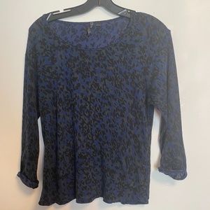 Joe's Jeans Navy Leopard Top
